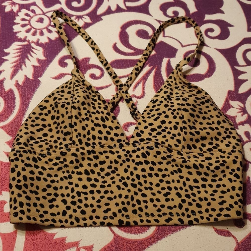 Forever 21 Cheetah Bralette sz XS